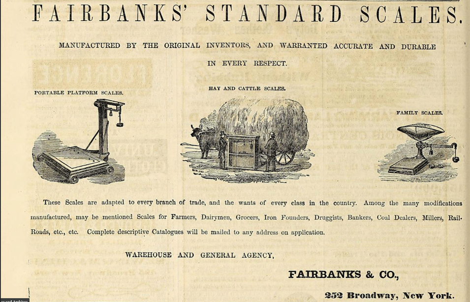 Fair Scale Fairbanks Fair Scales Ad | Wine History Project of San Luis Obispo County